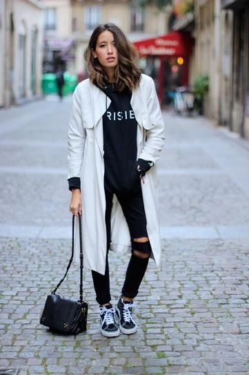 50 Foolproof Black and White Outfits | Trendy outfits winter .