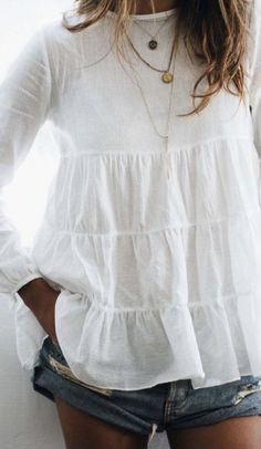 1199 Best White Blouses images in 2020 | Fashion, Style, How to we