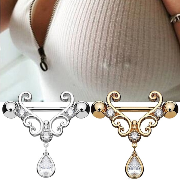 1 Piece Women Nipple Ring Body Jewelry Nipple Shield Rings Jewelry .