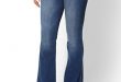 NY&C: Tall Mid-Rise Curvy Bootcut Jeans - Blue Hon