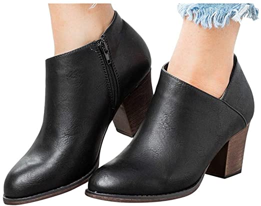 Amazon.com: Hemlock High Heels Ankle Boots, Women Ladies Booties .