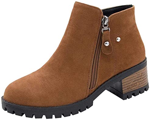 Amazon.com | Womens Boots Women Boots Rivets Shoes Martain Suede .