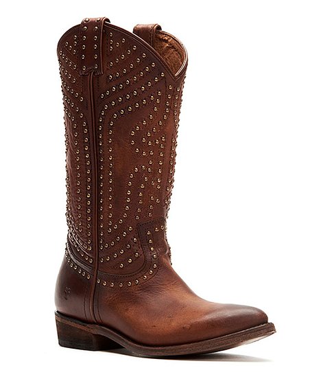 Frye Cognac Billy Stud Pull-On Leather Boot - Women | Best Price .