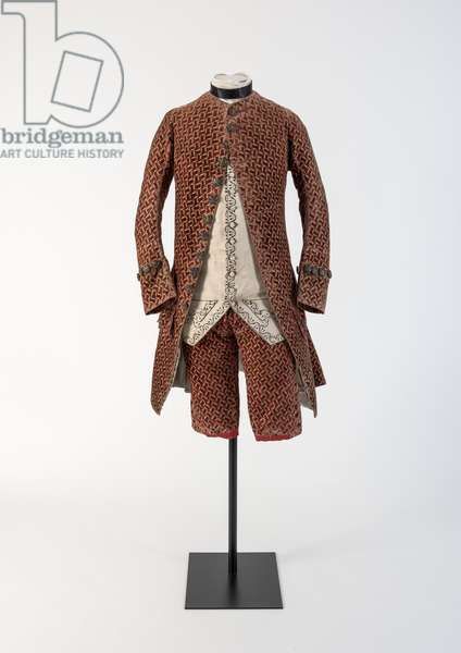 Man's red woven velvet coat and breeches, 1750s (velvet) | Museum .