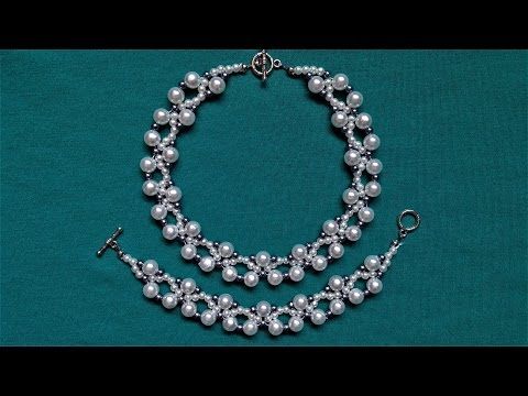 DIY Wedding Jewelry Inspiration. How to make easy pearl necklace .