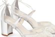 Block Heel Lace Wedding Shoes | Bella Bel