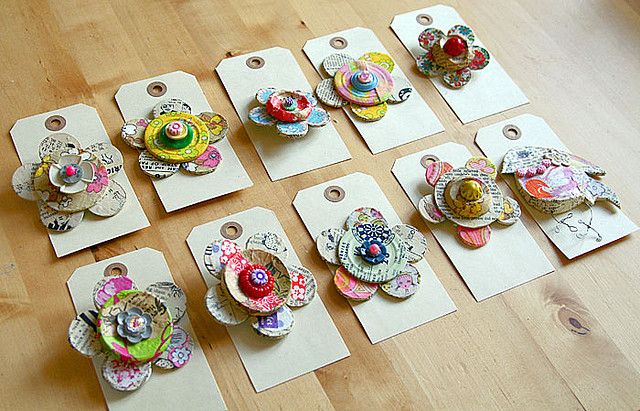 Paper Mache Brooches | Paper mache, Paper crafts, Paper mache craf