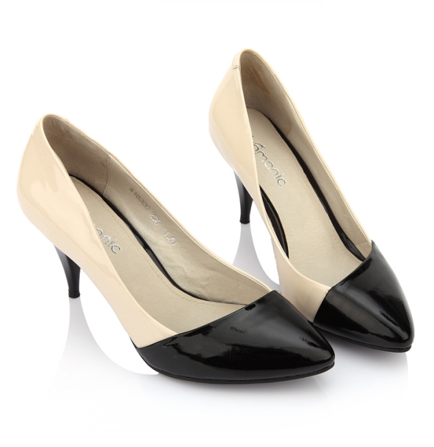 Pointy toe lady high heel dress shoes from China manufacturer .