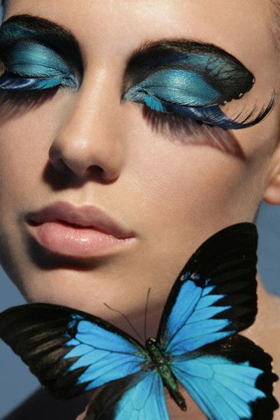 Beautiful Butterfly Fantasy Eye Makeup | Butterfly makeup .