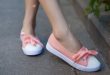 Front Lace Canvas Flat Casual Women's Shoes Sneakers | Casual .
