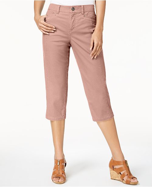 Style & Co Split-Hem Capri Pants, Created for Macy's & Reviews .