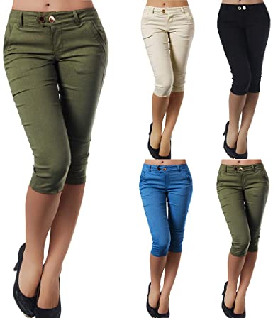 Womens Pants, Links Capri Pant Casual Trousers Slim Fit Super .