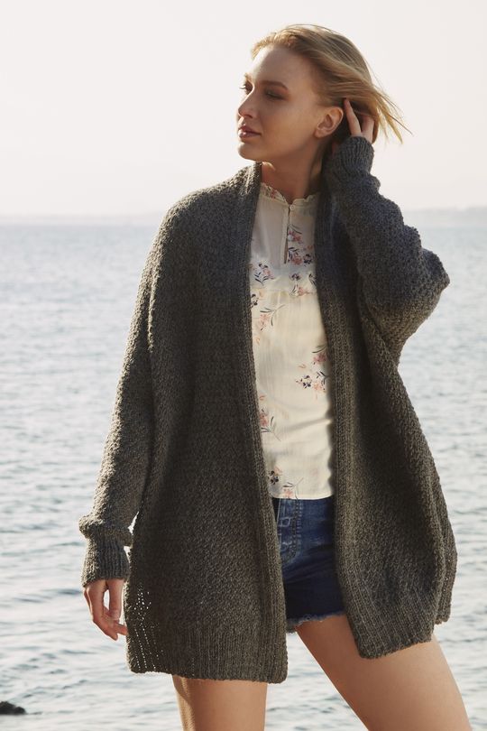 Free Knitting Pattern for an Oversized Relaxed Cardigan | Oversize .