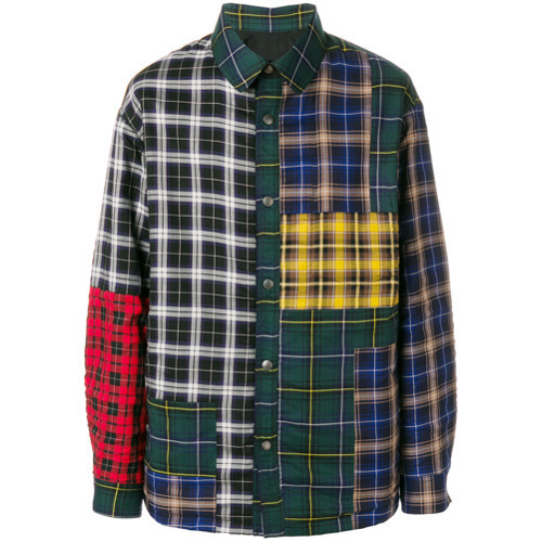 Lanvin Patchwork Checked Shirt, $1,664 | farfetch.com | Lookast