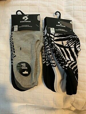 Converse Made For Chucks Ladies Socks 6 Pairs Size 4-10 | eB