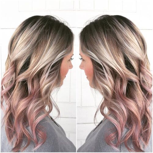 56 Ways To Cinch Rose Silver and Gold Hair | Haarfarben, Roségold .
