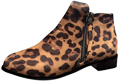 Amazon.com: Women Classic Ankle Boots Comfort Flat Low Heel .