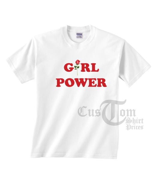 Girl Power T-shirts Rose Flow