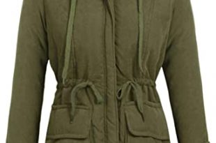 Amazon.com: Beyove Women Winter Coats Military Hooded Warm Faux .