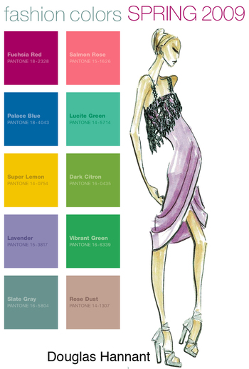 Spring 2009 Fashion Color Palette - FashionTribes.c