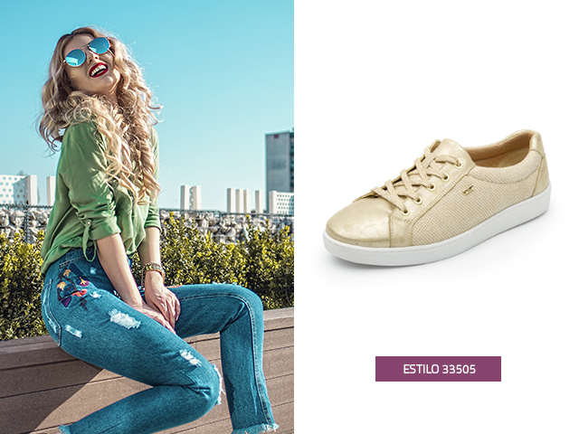 How to combine your golden shoes? Top 3 outfits - Fashion Shoe .
