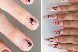 20+ Halloween nail art designs - Cool Halloween nails for 20