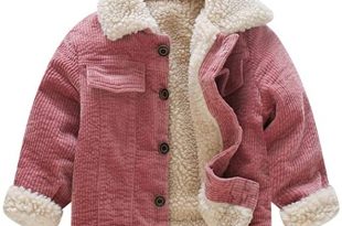 Amazon.com: Stesti Winter Coat for Baby Girl Corduroy Jackets Kids .