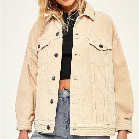 Urban Outfitters Jackets & Coats | Euc Bdg Cream Corduroy Jacket .