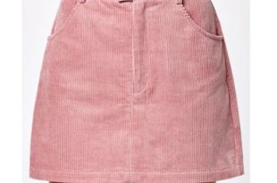 Kendall & Kylie Skirts | Kendall Kylie Pink Corduroy Skirt | Poshma