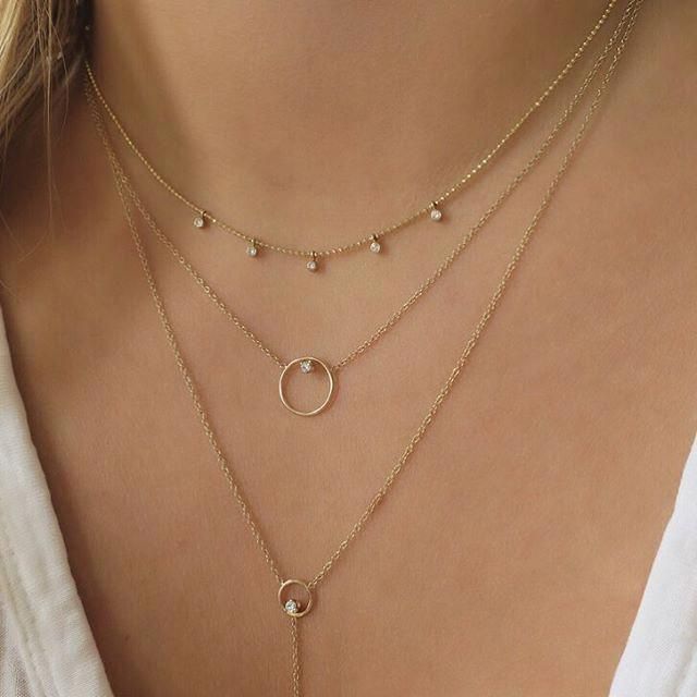 Cute Layered Necklace | ミニマリストジュエリー, ファッション .