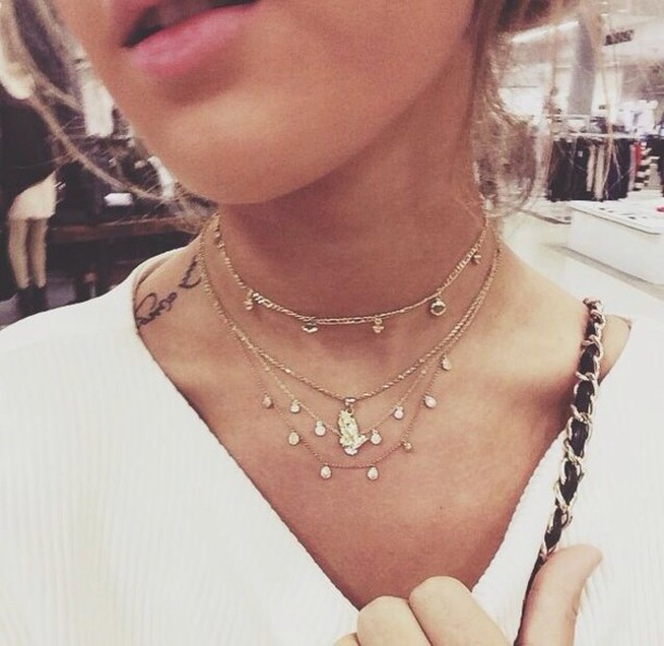 jewels, gold jewelry, necklace, boho, hipster, cute, gold, choker .