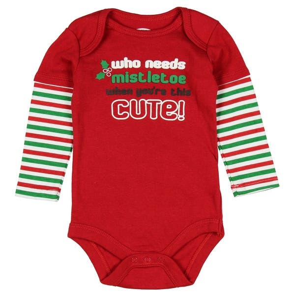 Shop Assorted Santa, Reindeer Baby Boys & Girls Christmas Bodysuit .