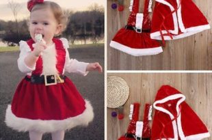 10 Cute Santa Dress Up for Baby Girl That Look Pretty in 2020 .