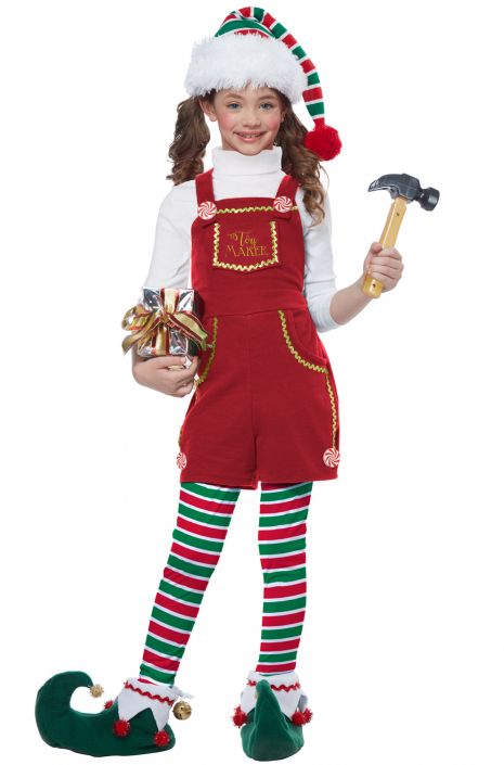 Toymaker Elf Girl Child Costume - PureCostumes.c