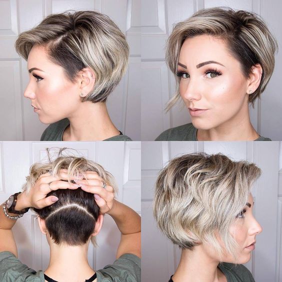 38 Easy and Cute Short Hairstyles For Round Face – Page 6 .