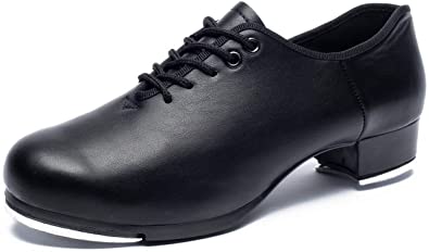 Amazon.com | Joocare Men's Oxford Lace up Jazz Tap Dance Shoes .