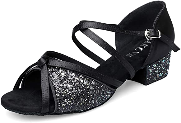 Amazon.com | EAKLVB Rhinestone Ballroom Dance Shoes Women, Latin .