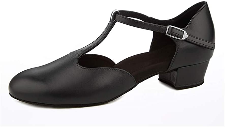 Amazon.com | Dress First Flats Dance Shoes Women Low Heel Genuine .