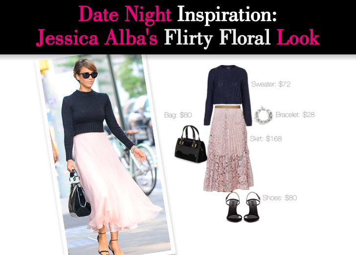 Date Night Inspiration: Jessica Alba's Flirty Floral Look - a new mo