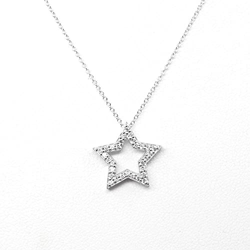 Amazon.com: Star Shaped Diamond Pendant Necklace, Diamond Necklace .