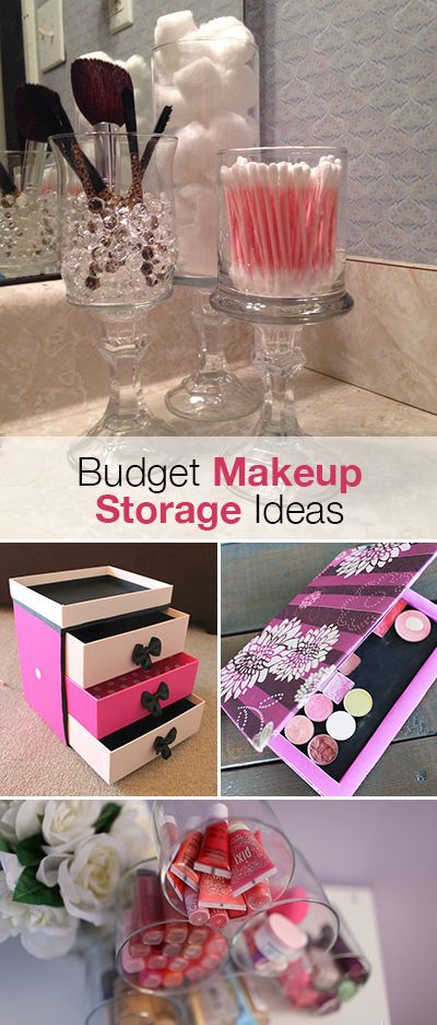 Budget Makeup Storage Ideas • The Budget Decorator | Diy makeup .