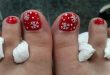 30 Best and Easy Christmas Toe Nail Designs - Christmas .
