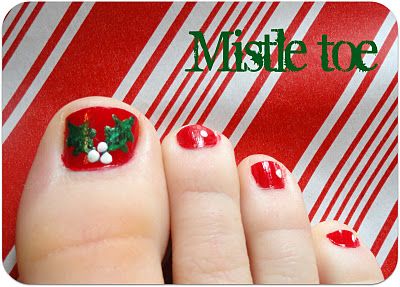 Mistle-toe - A Little Tipsy | Christmas nails, Christmas nail .