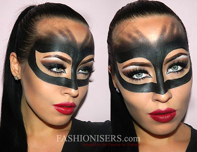 Catwoman Makeup Tutorial for Halloween | Catwoman makeup, Cat .