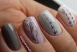Lavender-Grey | Easy Spring Nail Designs for Short Nails | Floral .