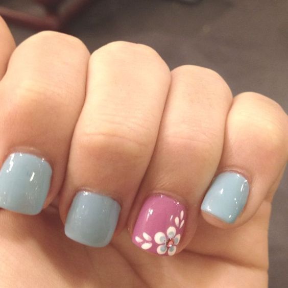 Soft Grey | Awesome Spring Nails Design for Short Nails | Easy .