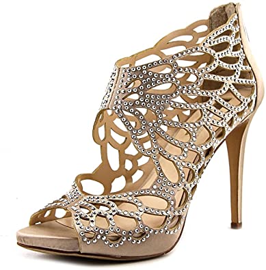 Amazon.com | INC Womens Sarane Satin Stiletto Evening Sandals .