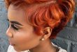 50 Short Hairstyles for Black Women | StayGlam | Short red hair .