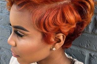 50 Short Hairstyles for Black Women | StayGlam | Short red hair .