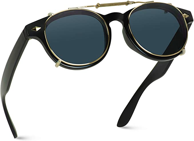 Amazon.com: Fashion Vintage Clip On Lens Retro Sunglasses: Clothi